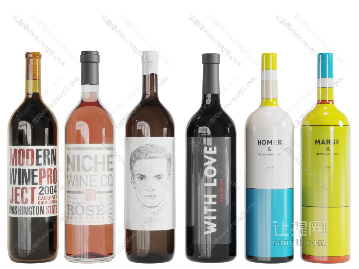 排成一排的酒瓶