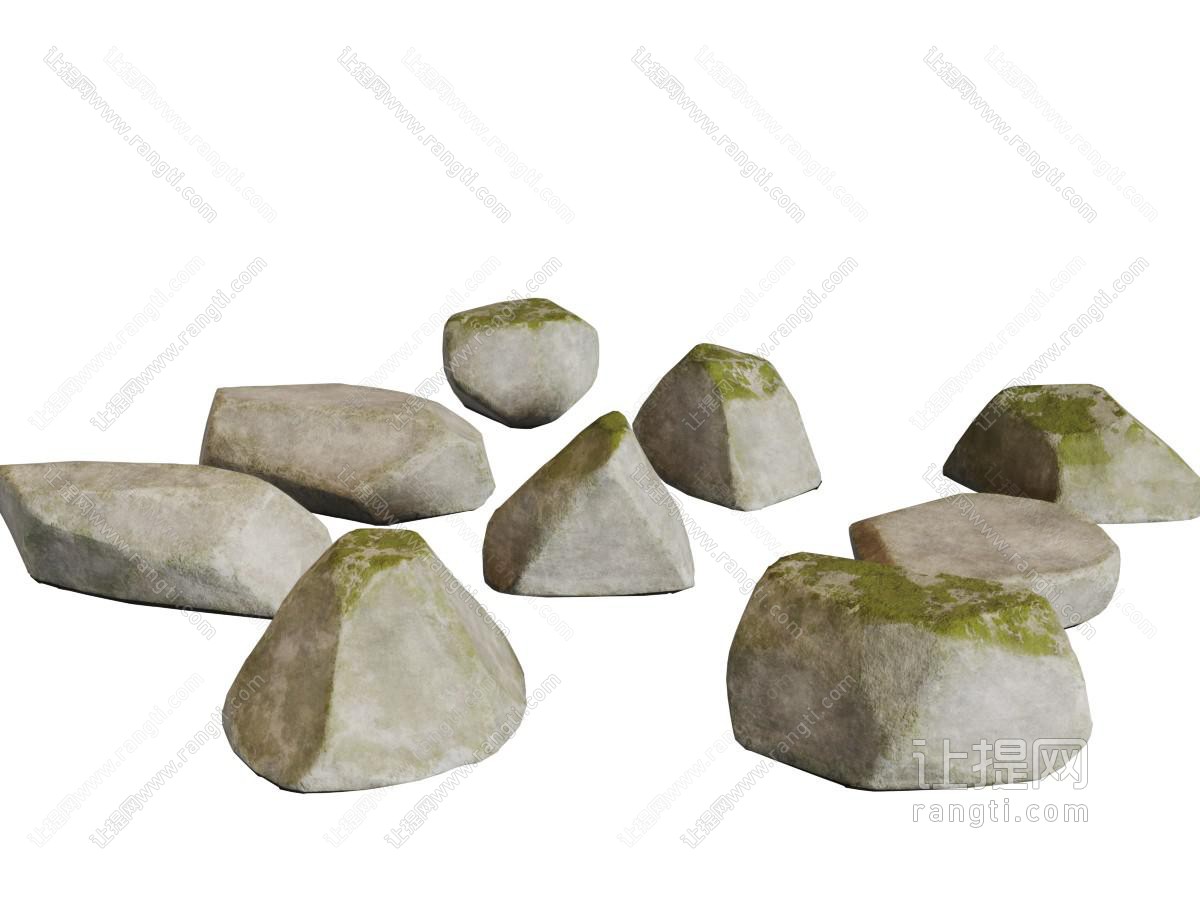 长满苔藓的石头