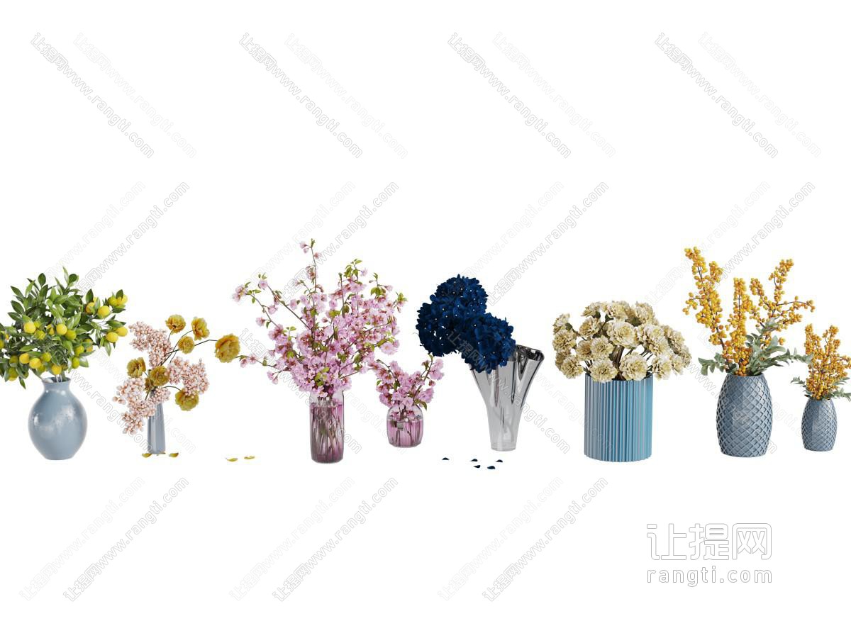 陶瓷花瓶花卉