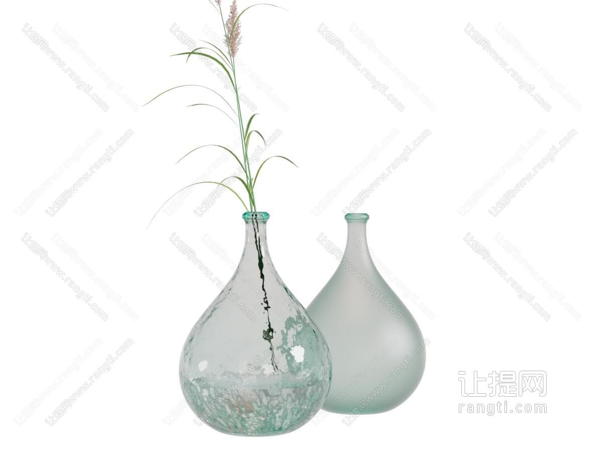 玻璃花瓶花卉