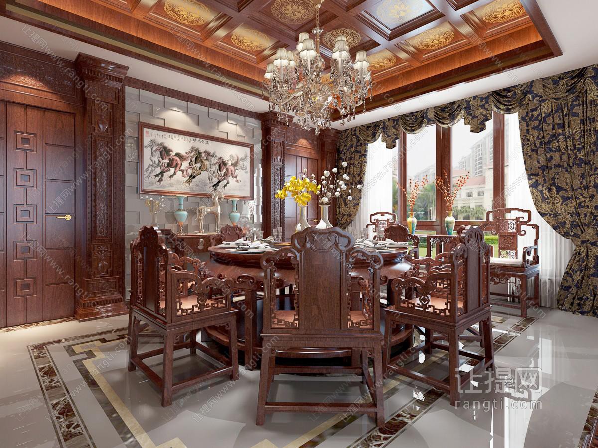 中式酒店包厢包间