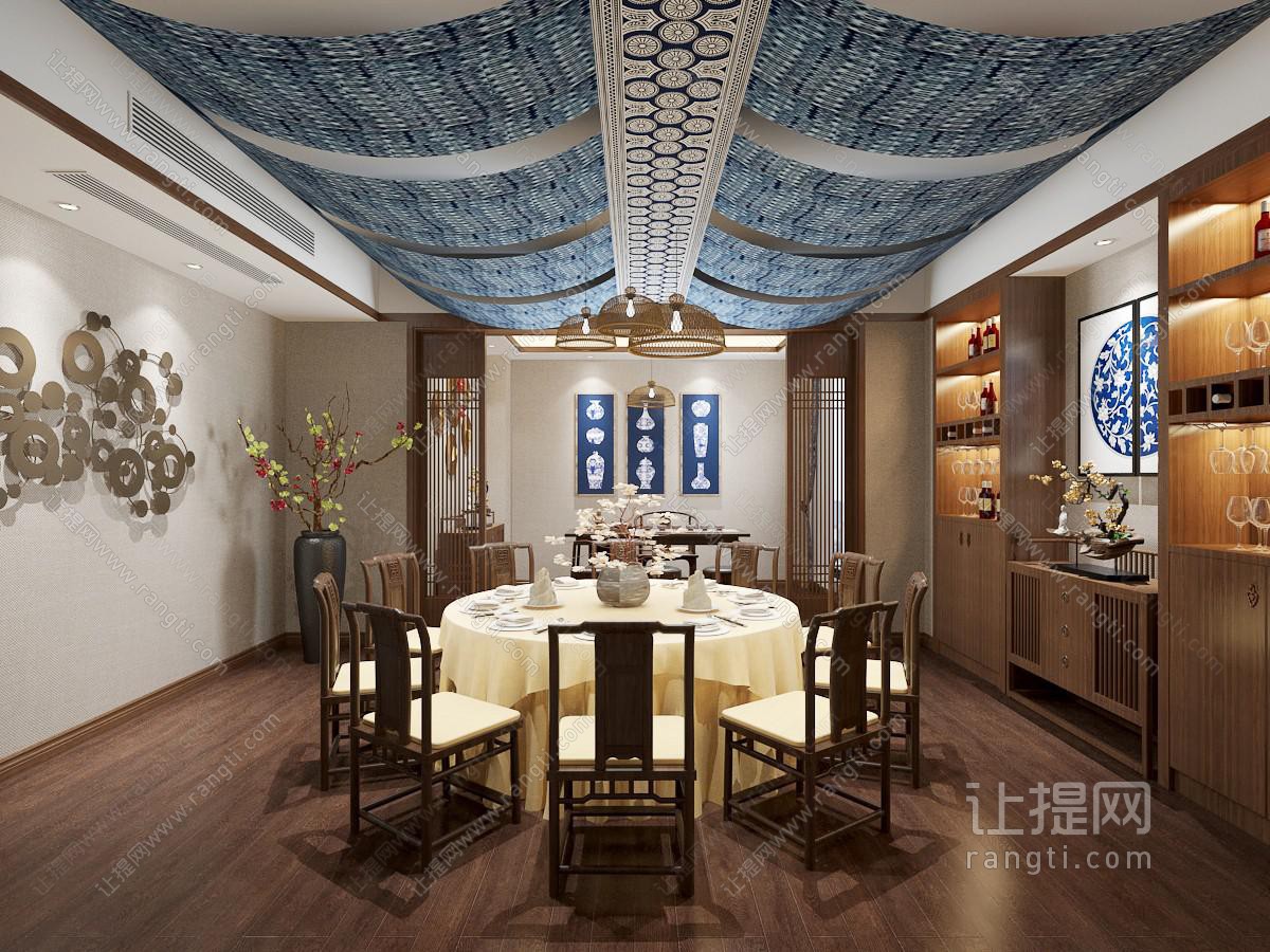 中式酒店包厢包间