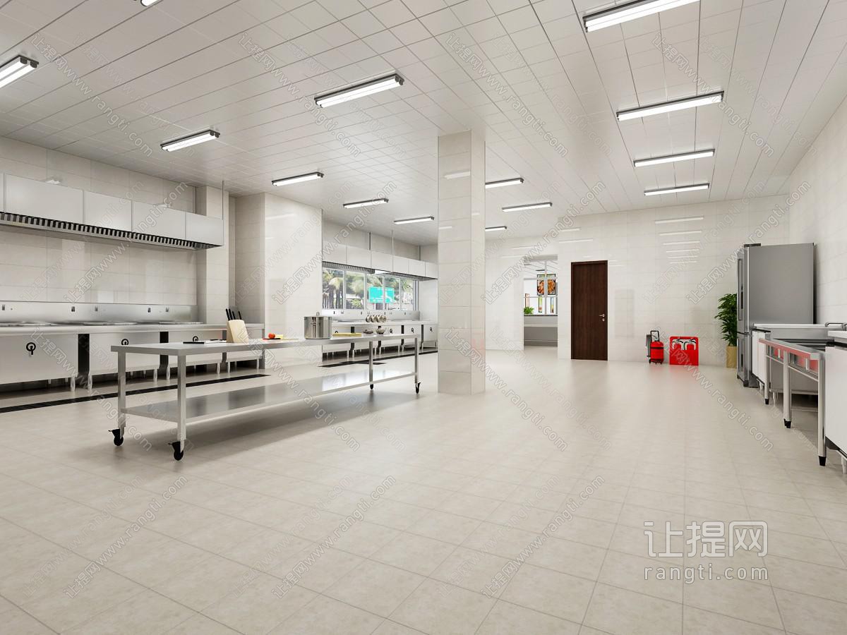 现代饭店餐馆厨房后厨