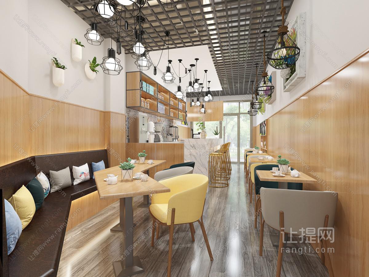 北欧饭店餐馆就餐区