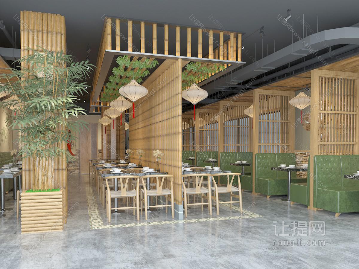 日式饭店餐馆就餐区