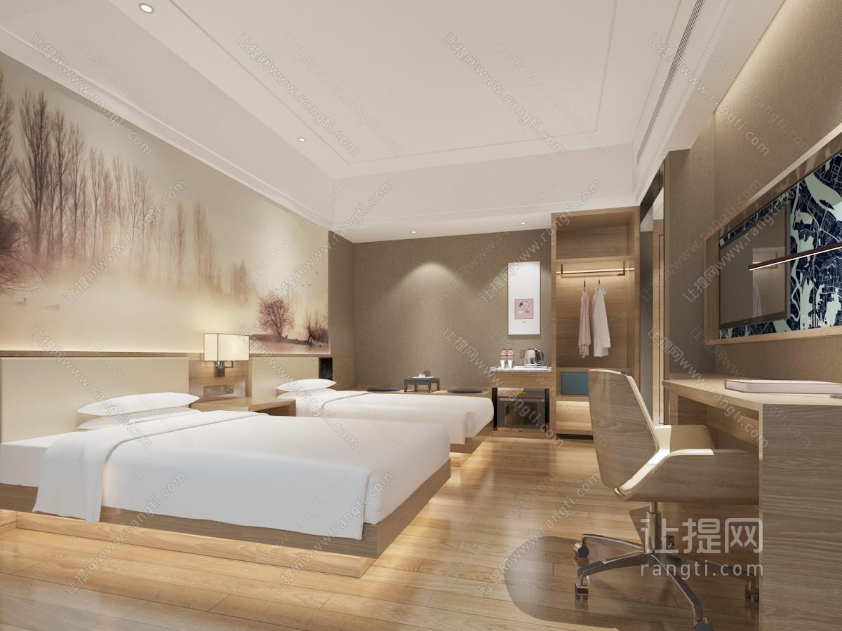 新中式酒店客房