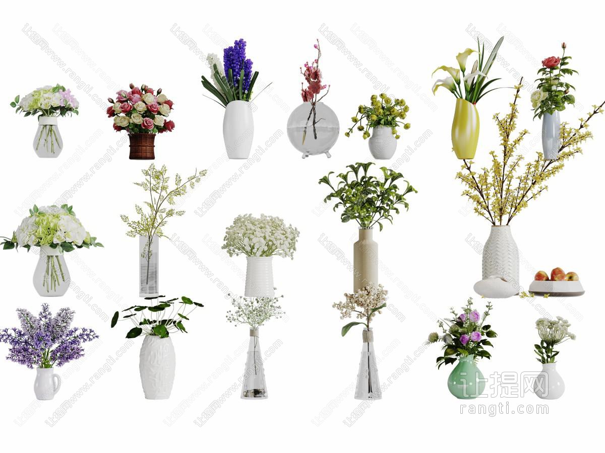 陶瓷花瓶花卉