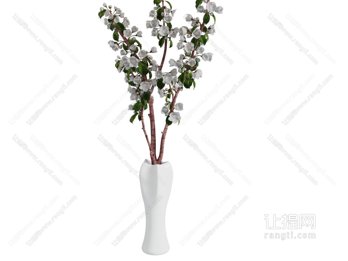 现代陶瓷花瓶花卉