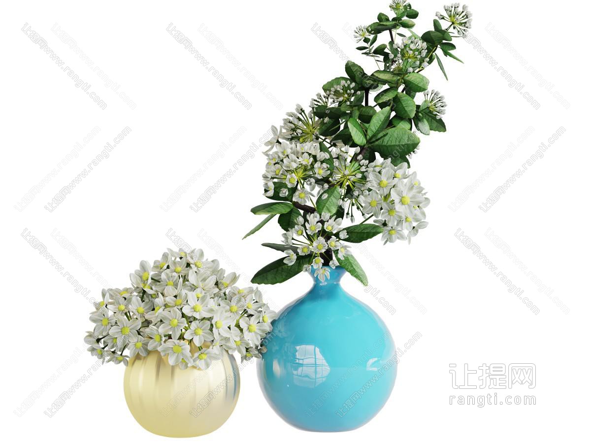 陶瓷花瓶花卉