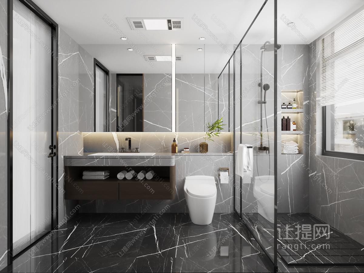 现代洗手间卫浴间