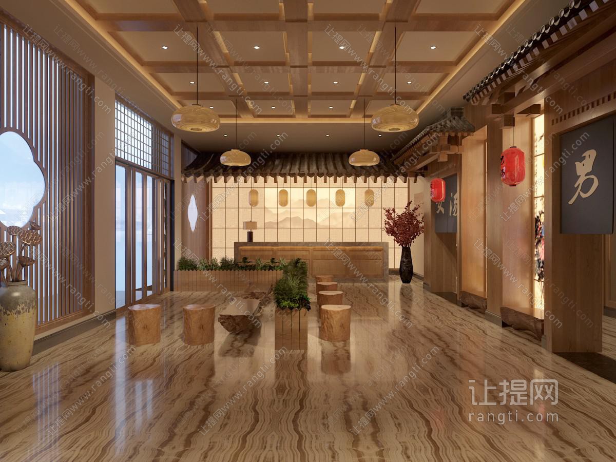 日式韩式桑拿汗蒸馆洗浴中心