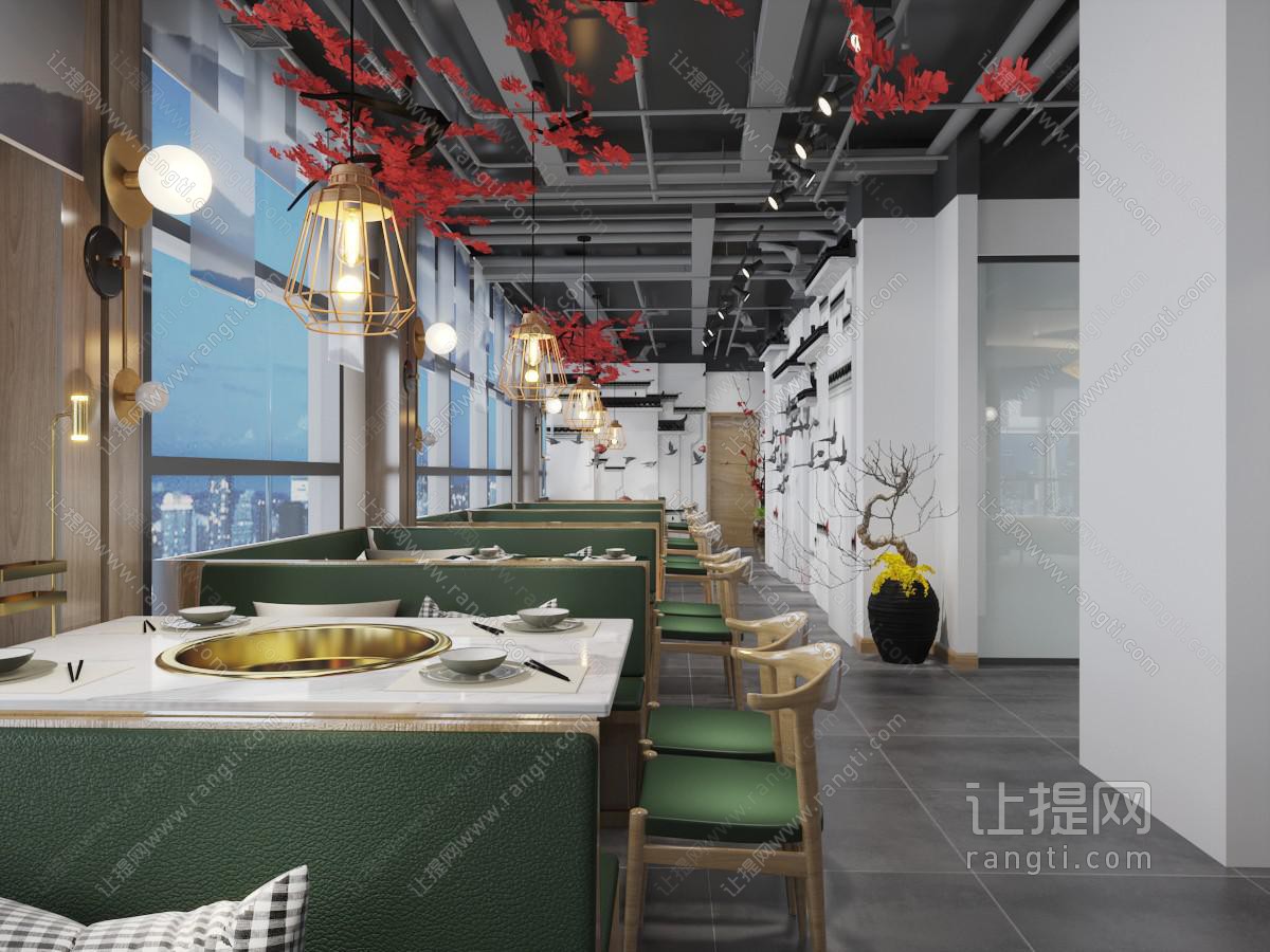 现代饭店餐馆火锅店
