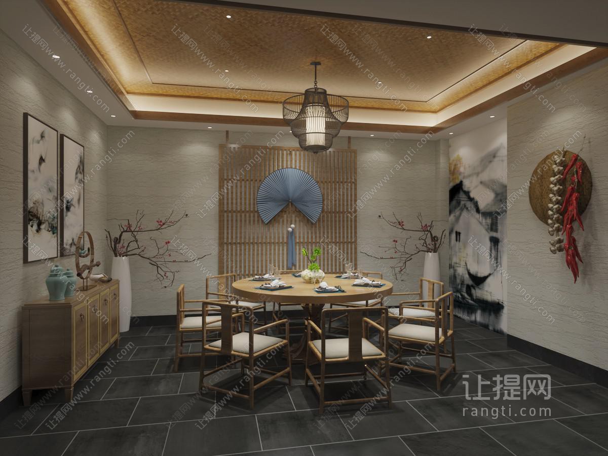 新中式酒店包厢包房