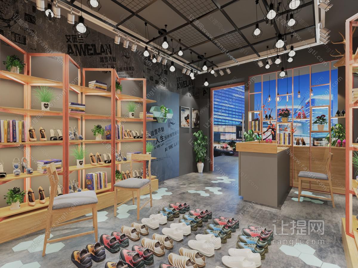 工业风鞋店