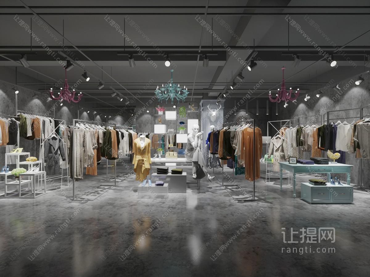 工业风服装专卖店