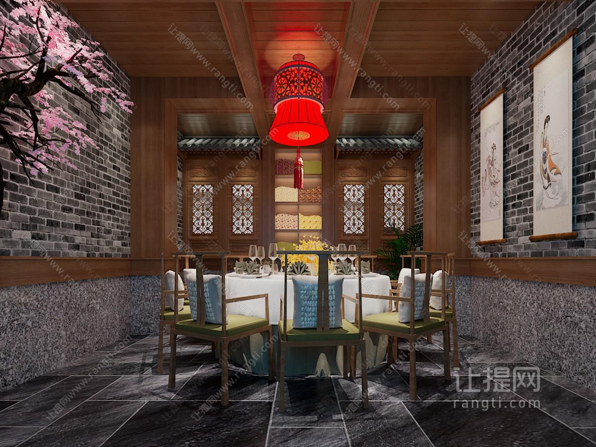 中式酒店包厢包间