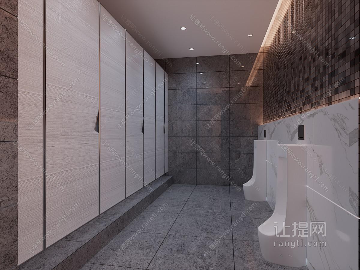 现代公共卫生间