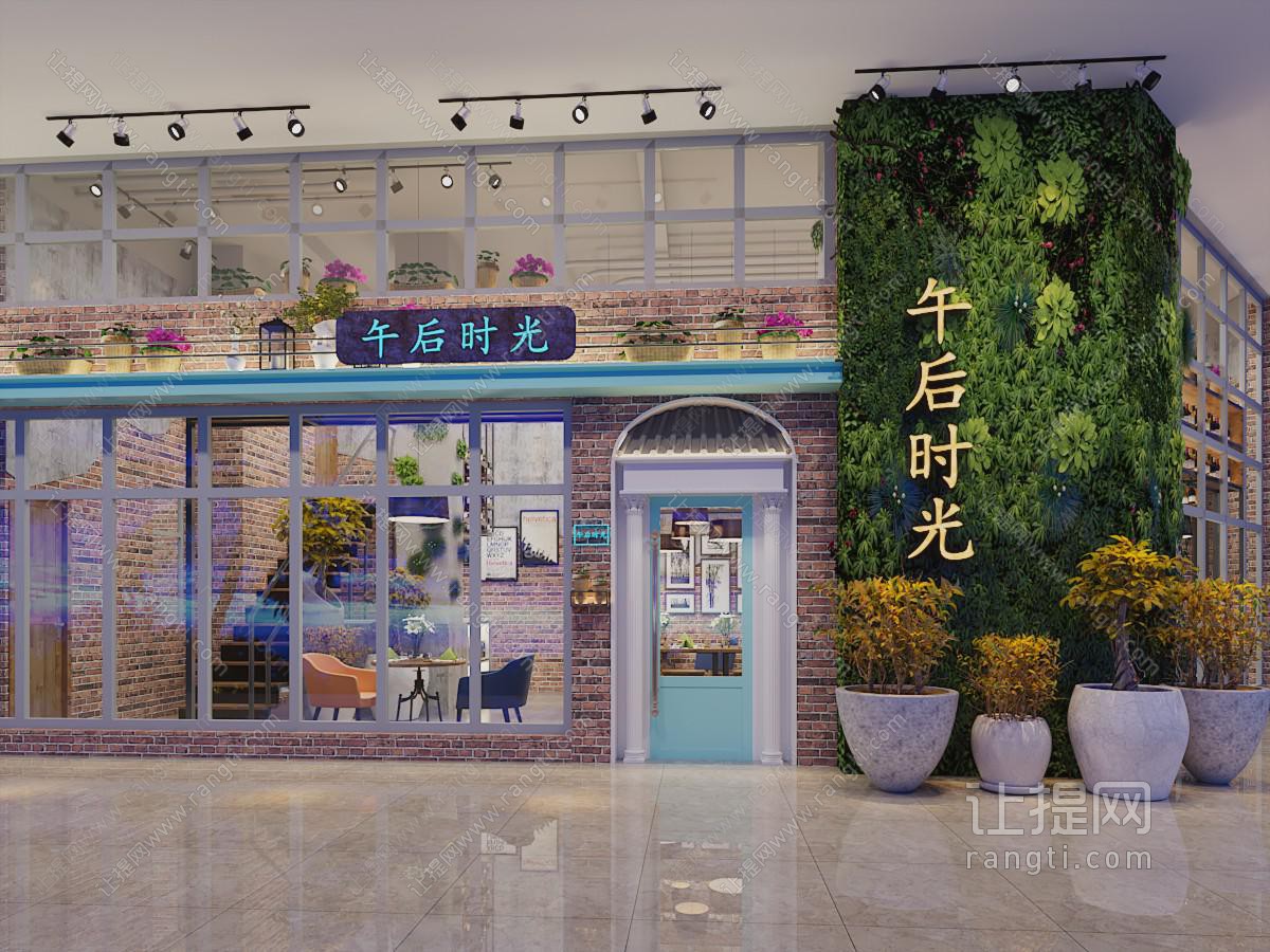 工业风咖啡馆门头