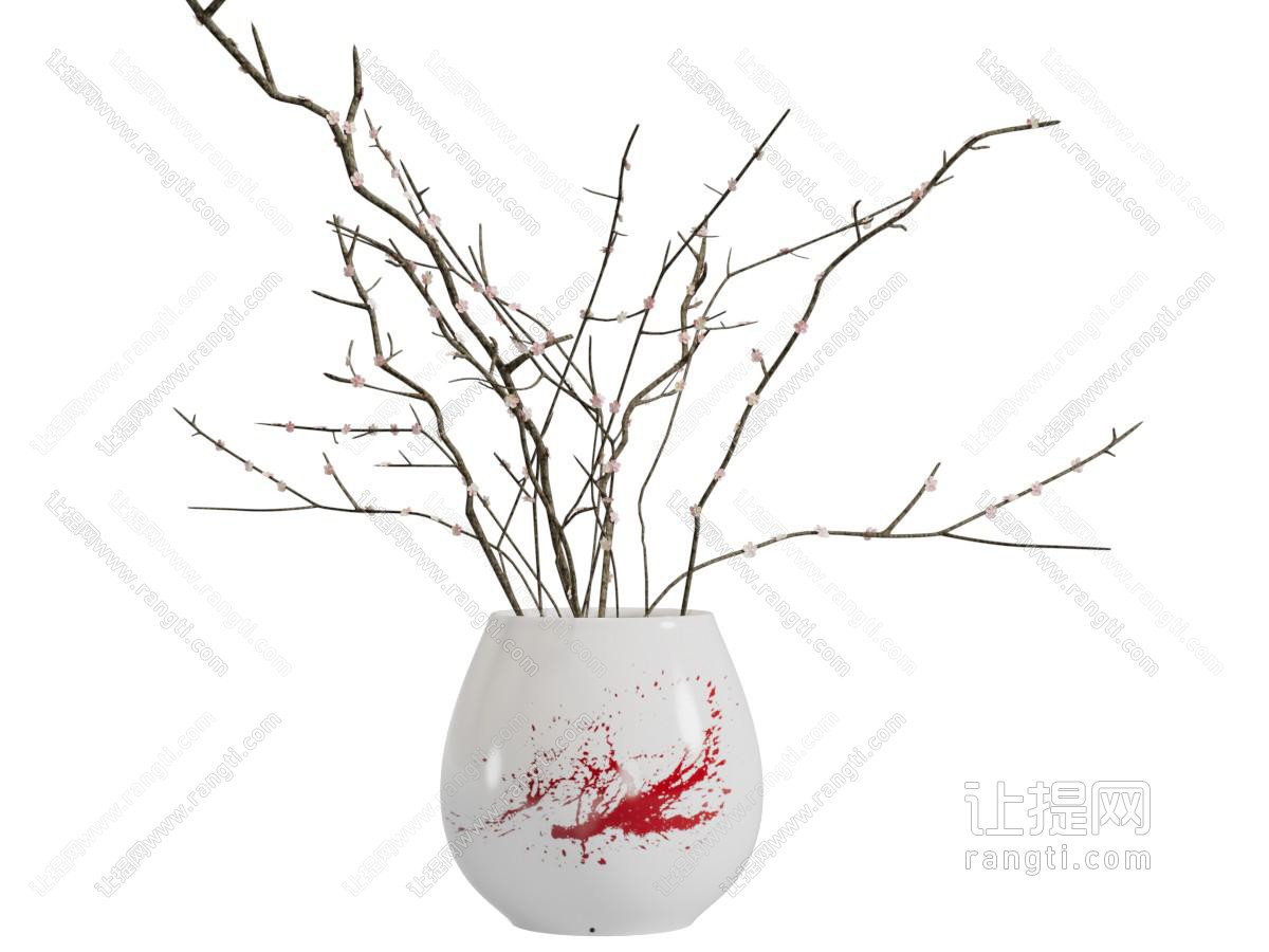 现代陶瓷花瓶花卉
