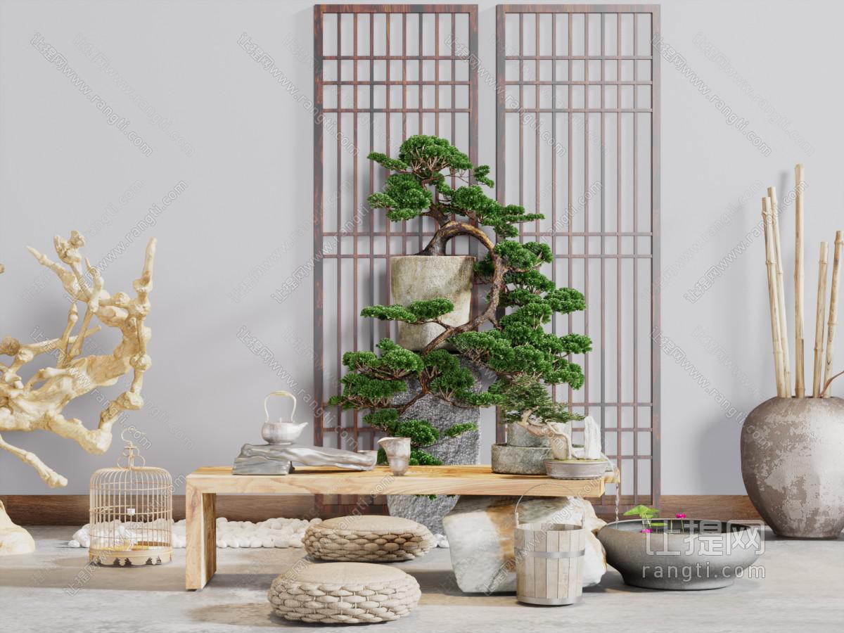 新中式景观园艺小品