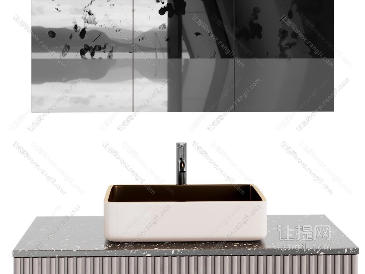 现代洗手台