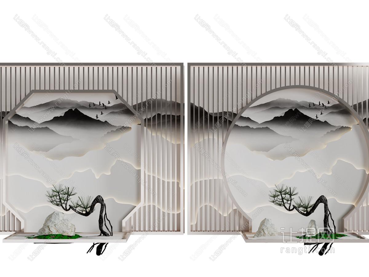 新中式景观园艺小品