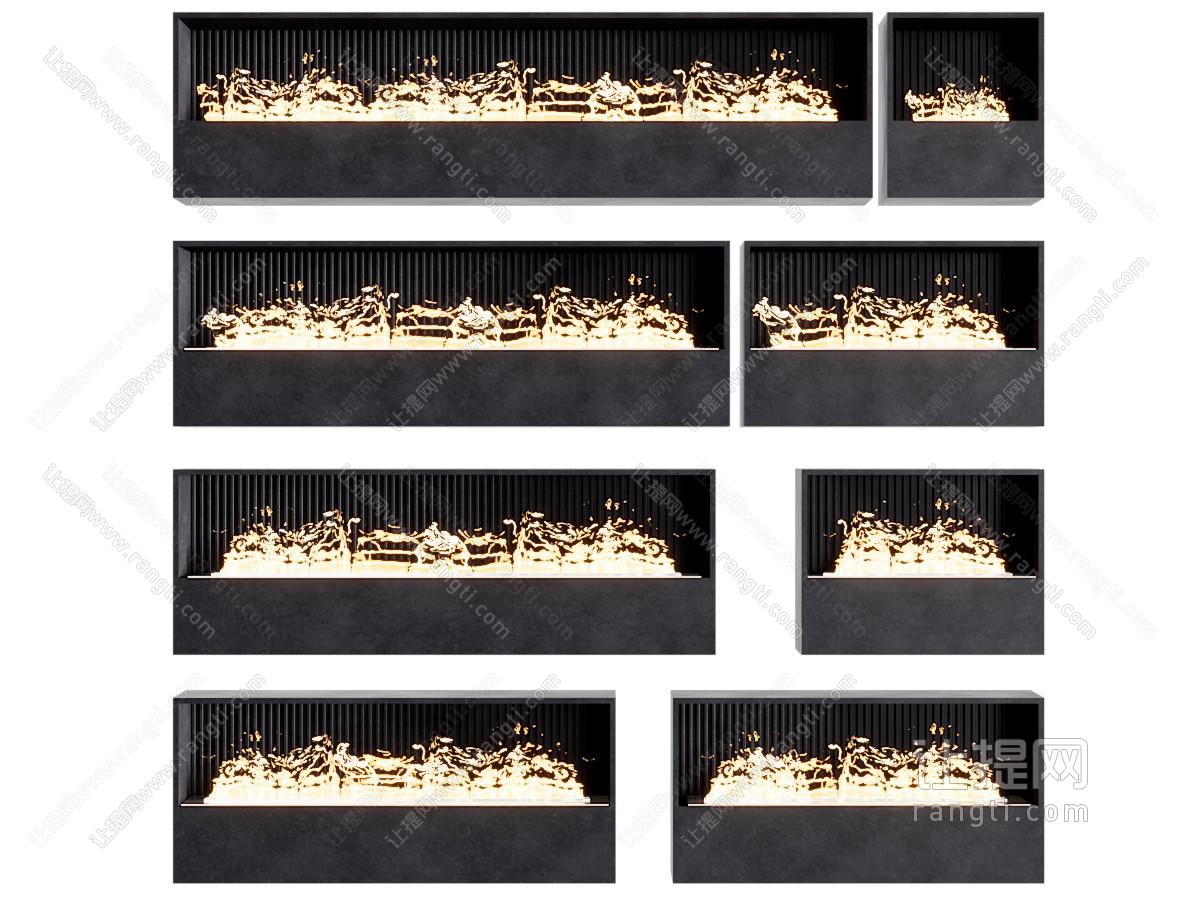 现代装饰壁炉