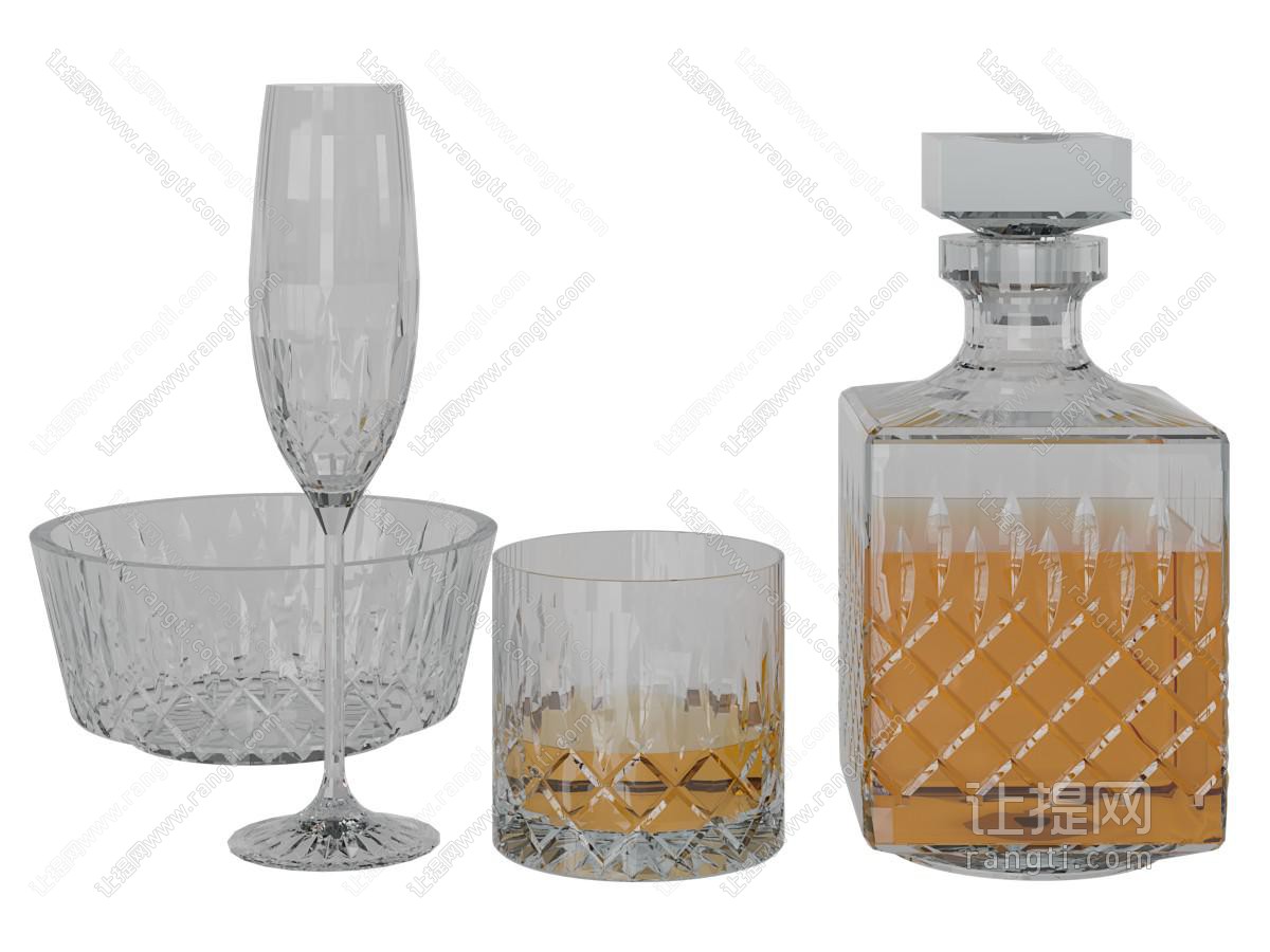 欧式酒瓶酒杯