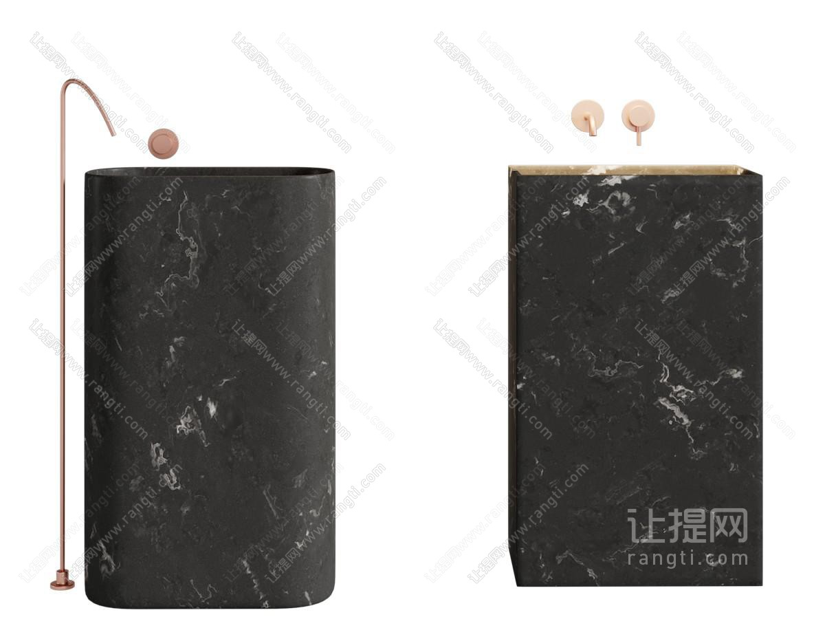 现代大理石洗手台