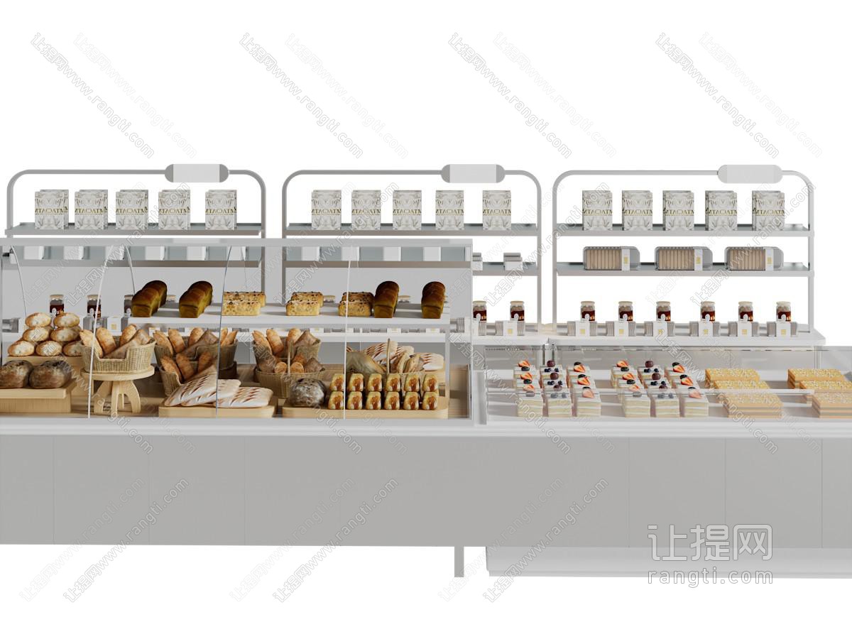 现代糕点面包展柜
