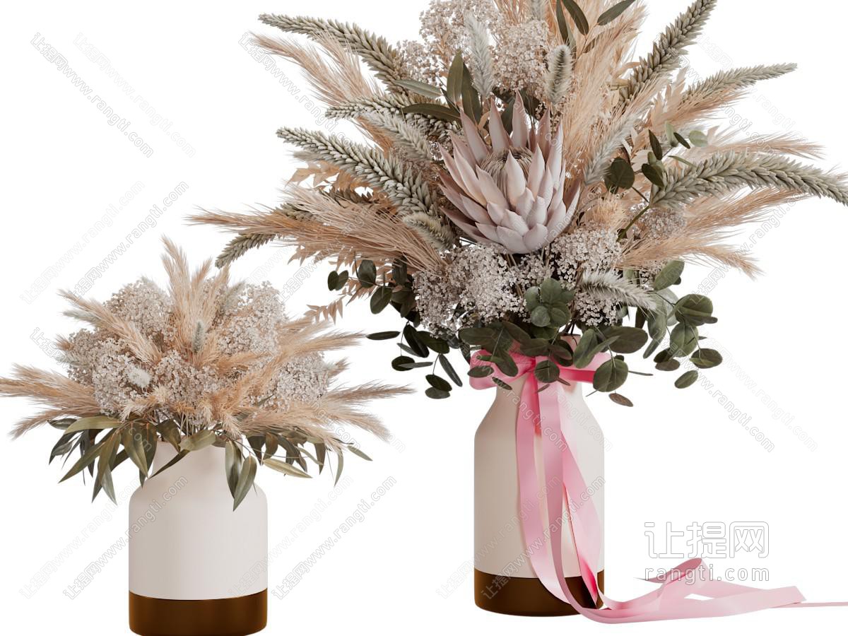 现代陶瓷花瓶花卉