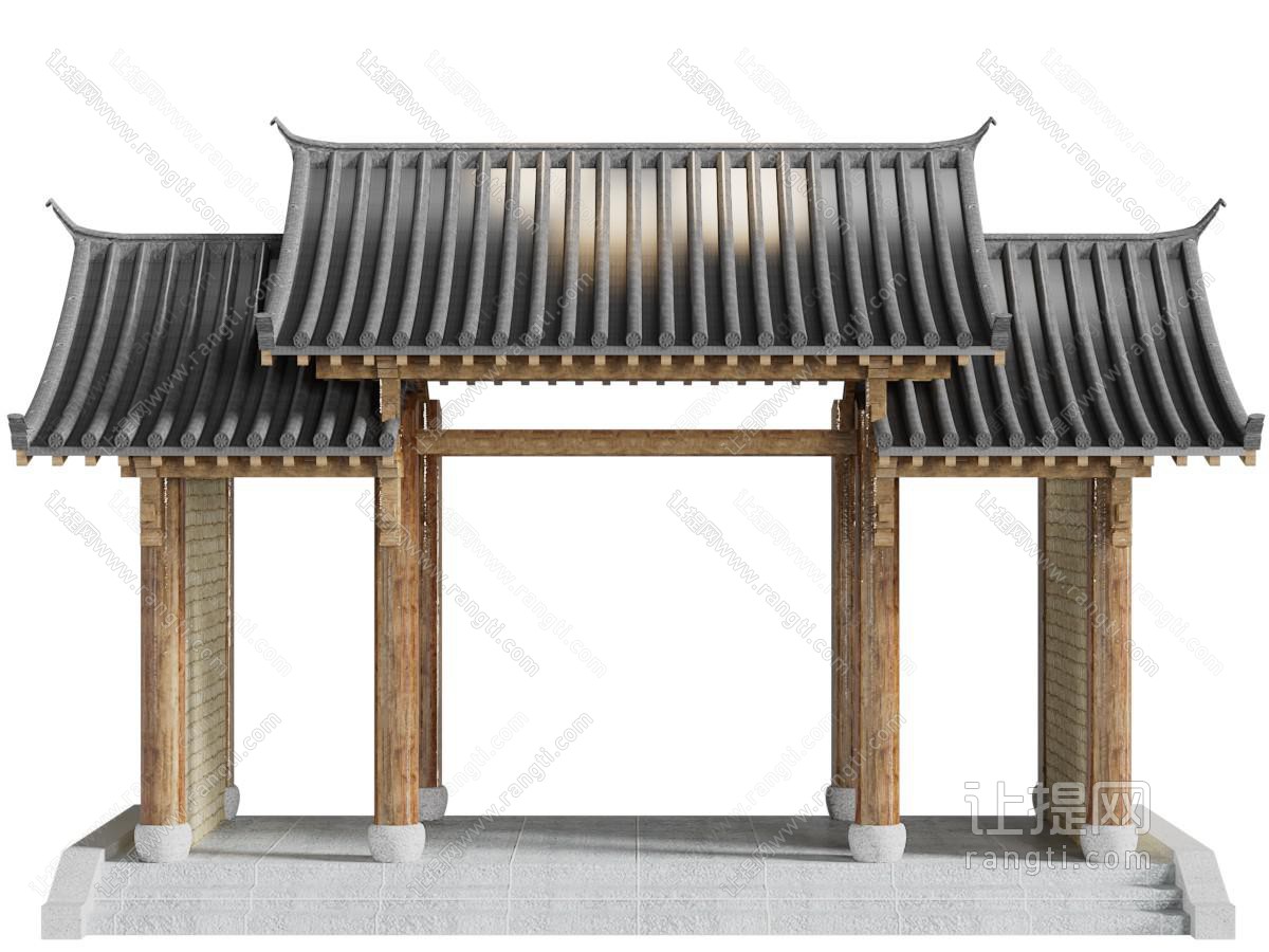 中式仿古大门