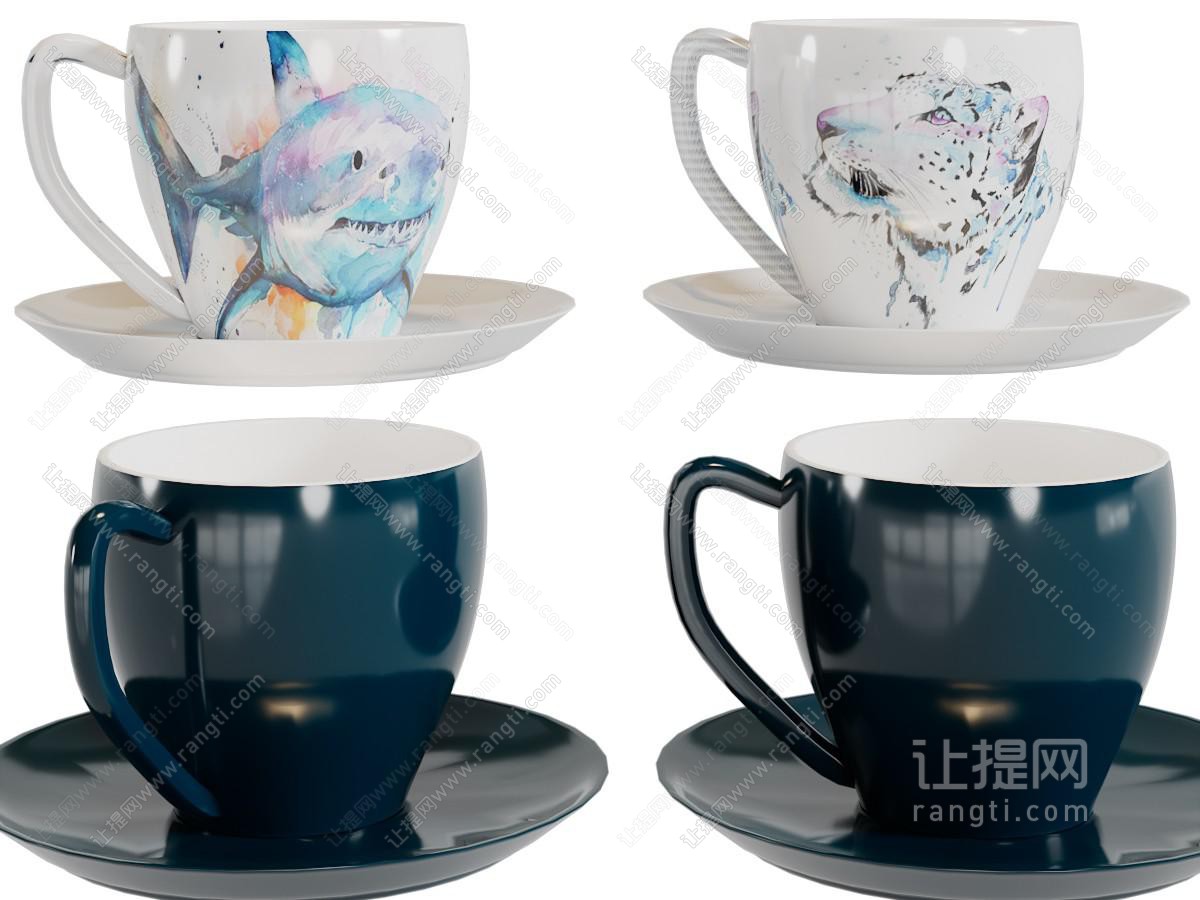 现代陶瓷咖啡杯子