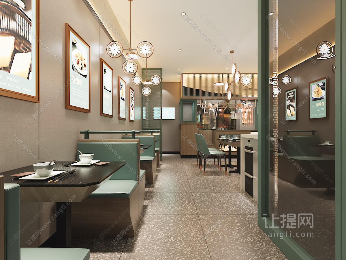 北欧饭店餐馆就餐区