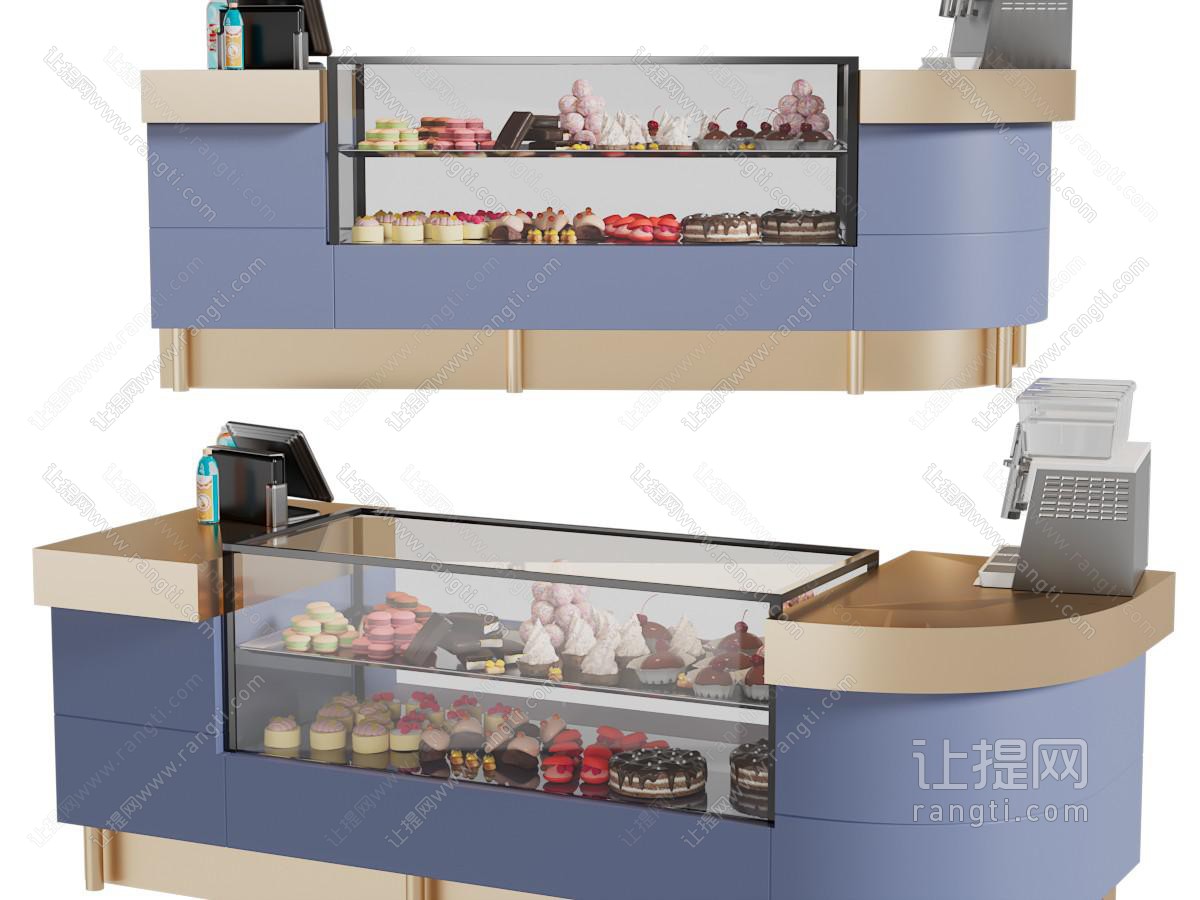 现代蛋糕、糕点展柜