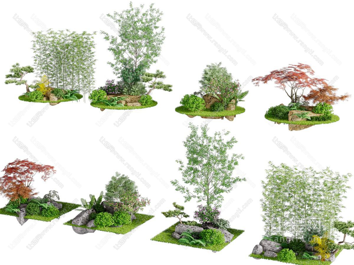 现代园林花草景观园艺小品