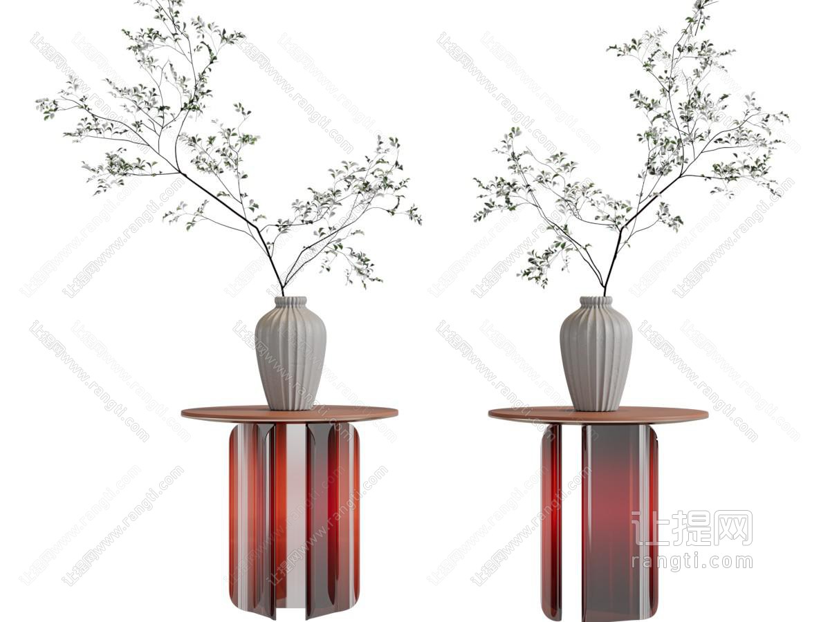 现代花瓶花卉