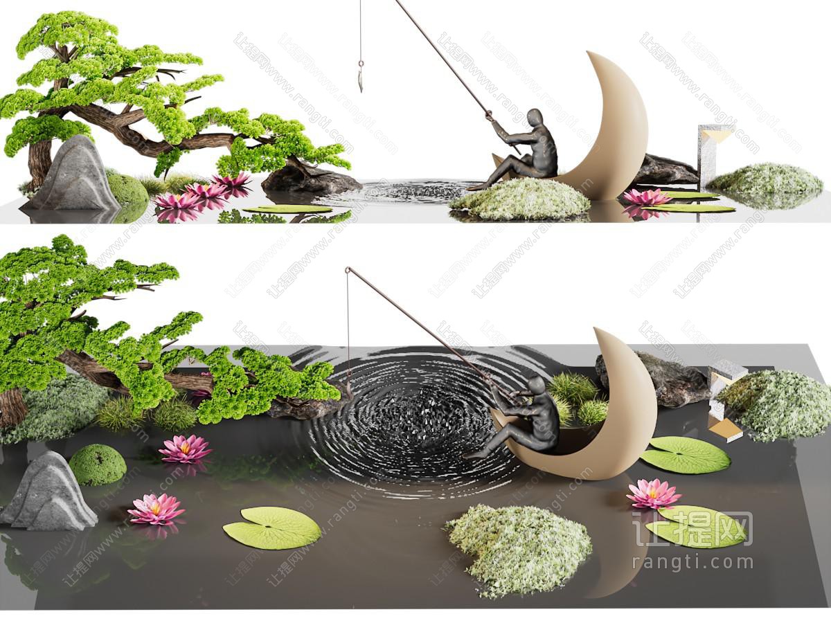 新中式景观园艺小品
