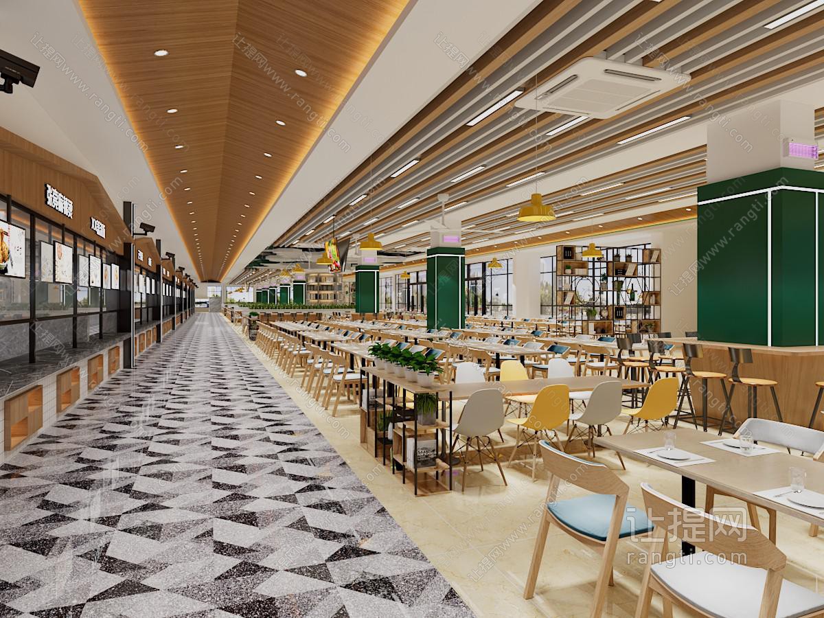 北欧饭店食堂就餐区