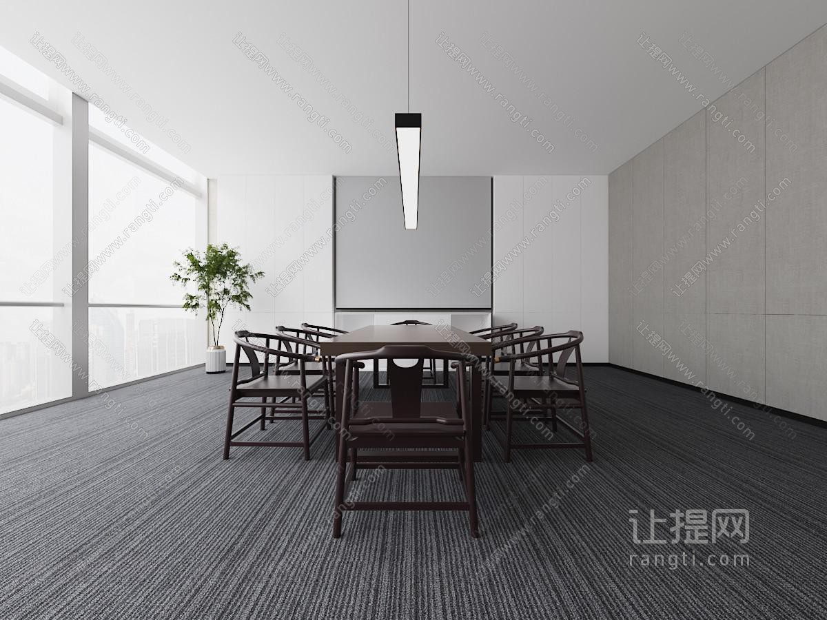 新中式会议室
