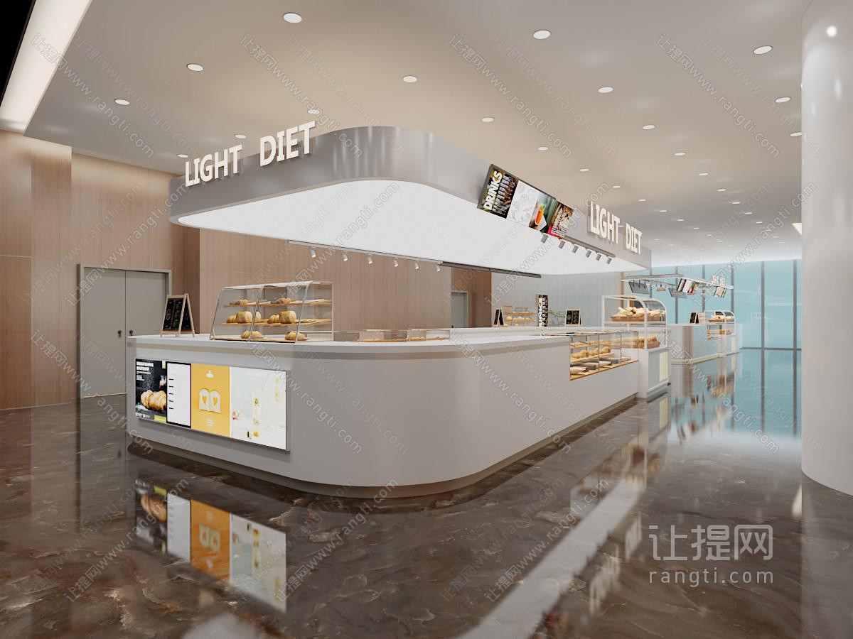 现代面包、蛋糕甜品店