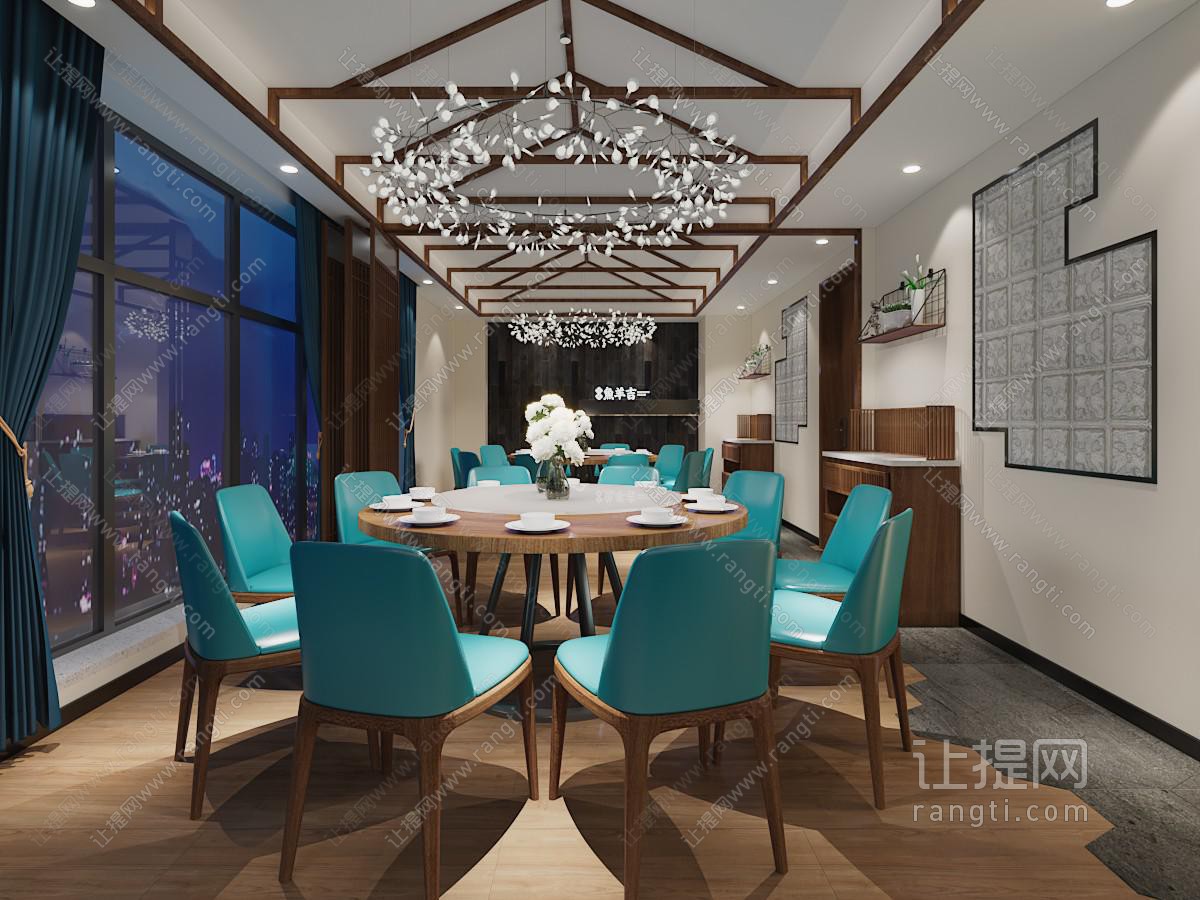 新中式酒店包厢包间