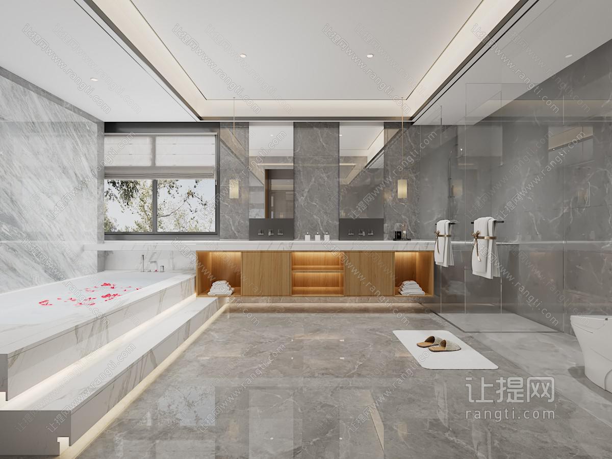 现代酒店卫浴间