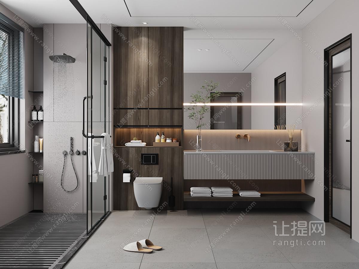 现代卫浴间