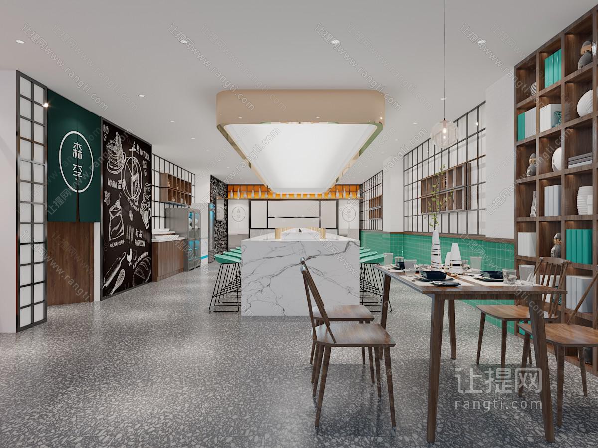 北欧饭店餐馆就餐区