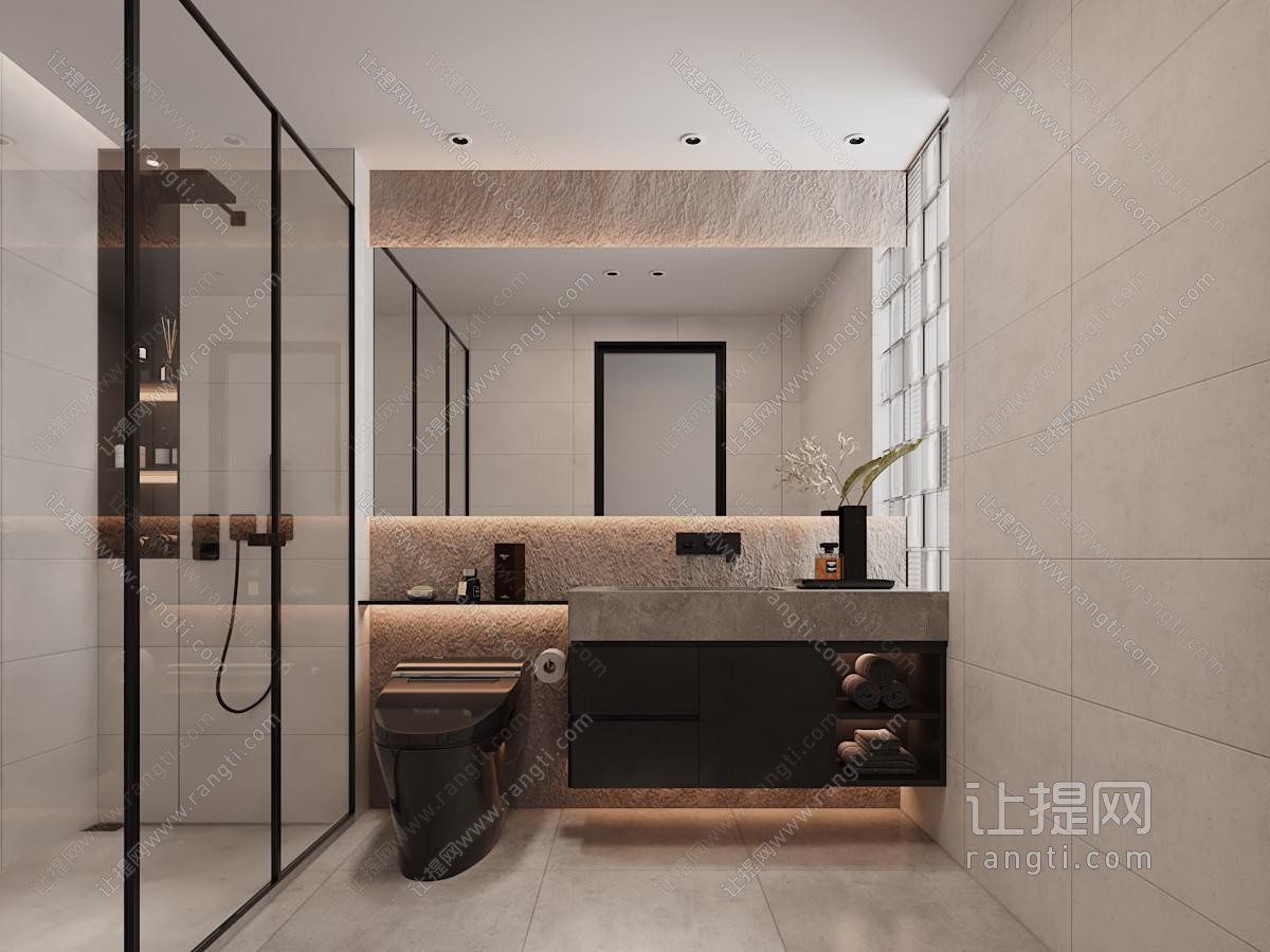 现代卫浴间