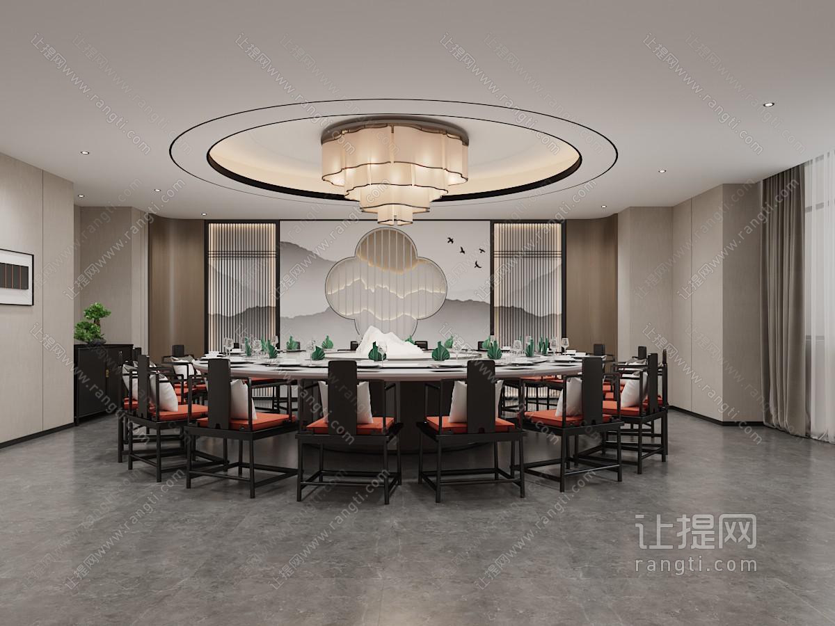新中式酒店包厢包间