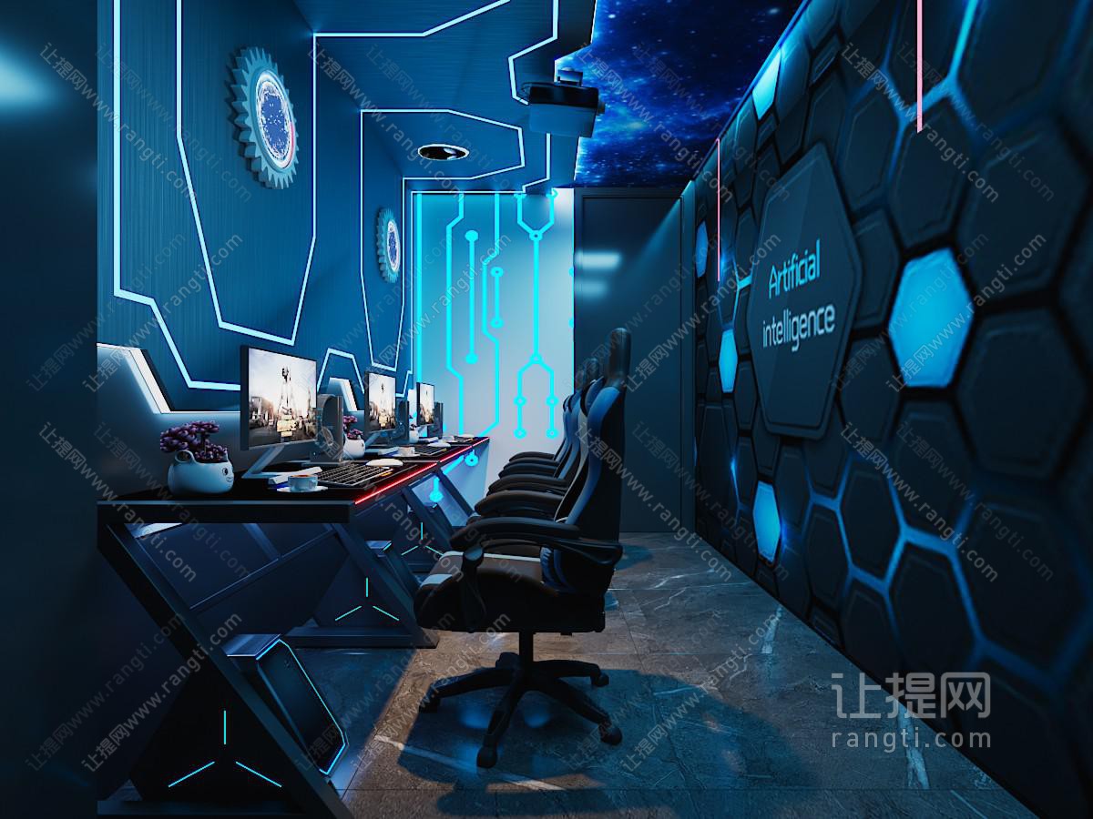 后现代电竞游戏包房
