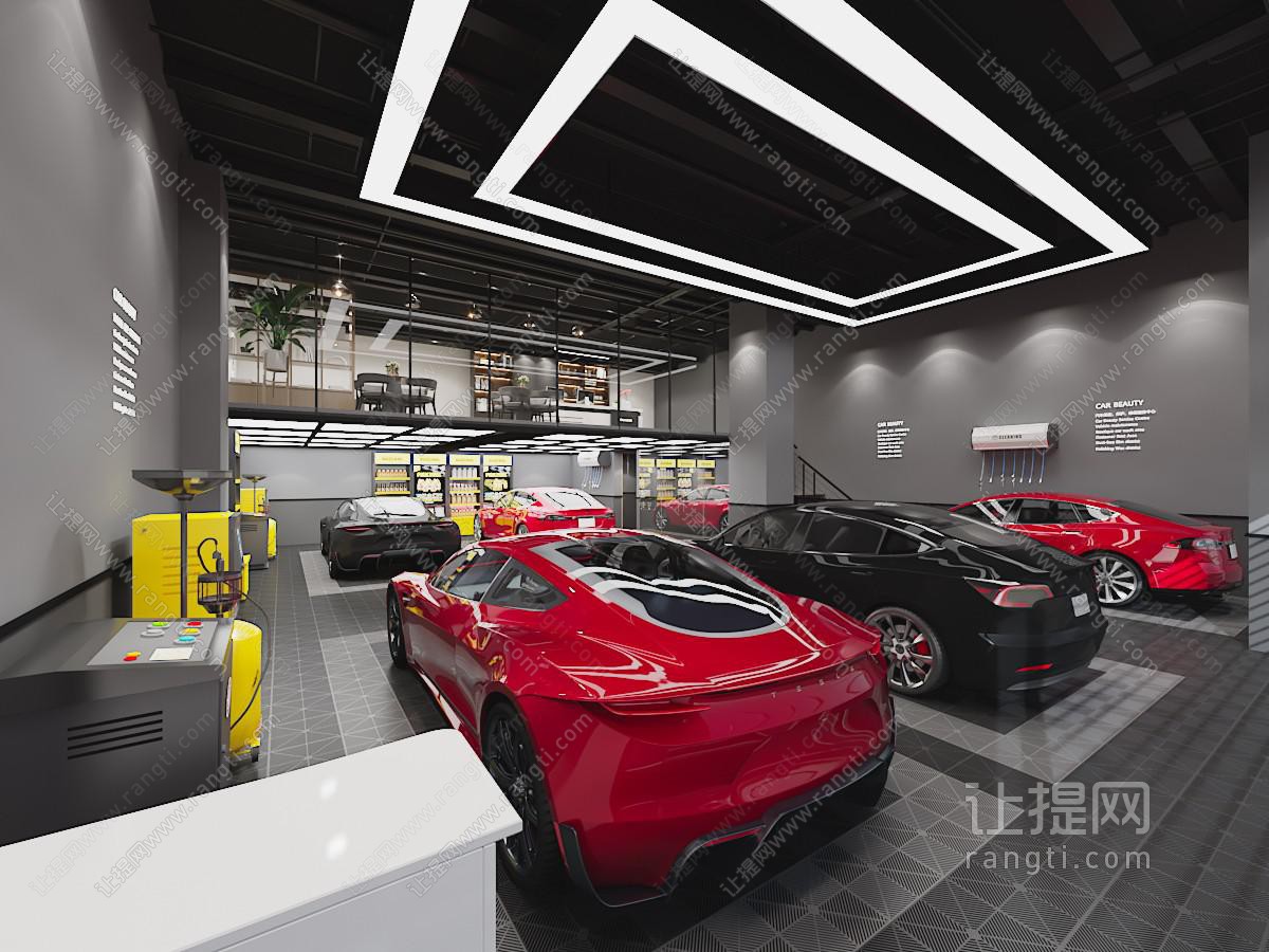 工业loft汽车美容维修店