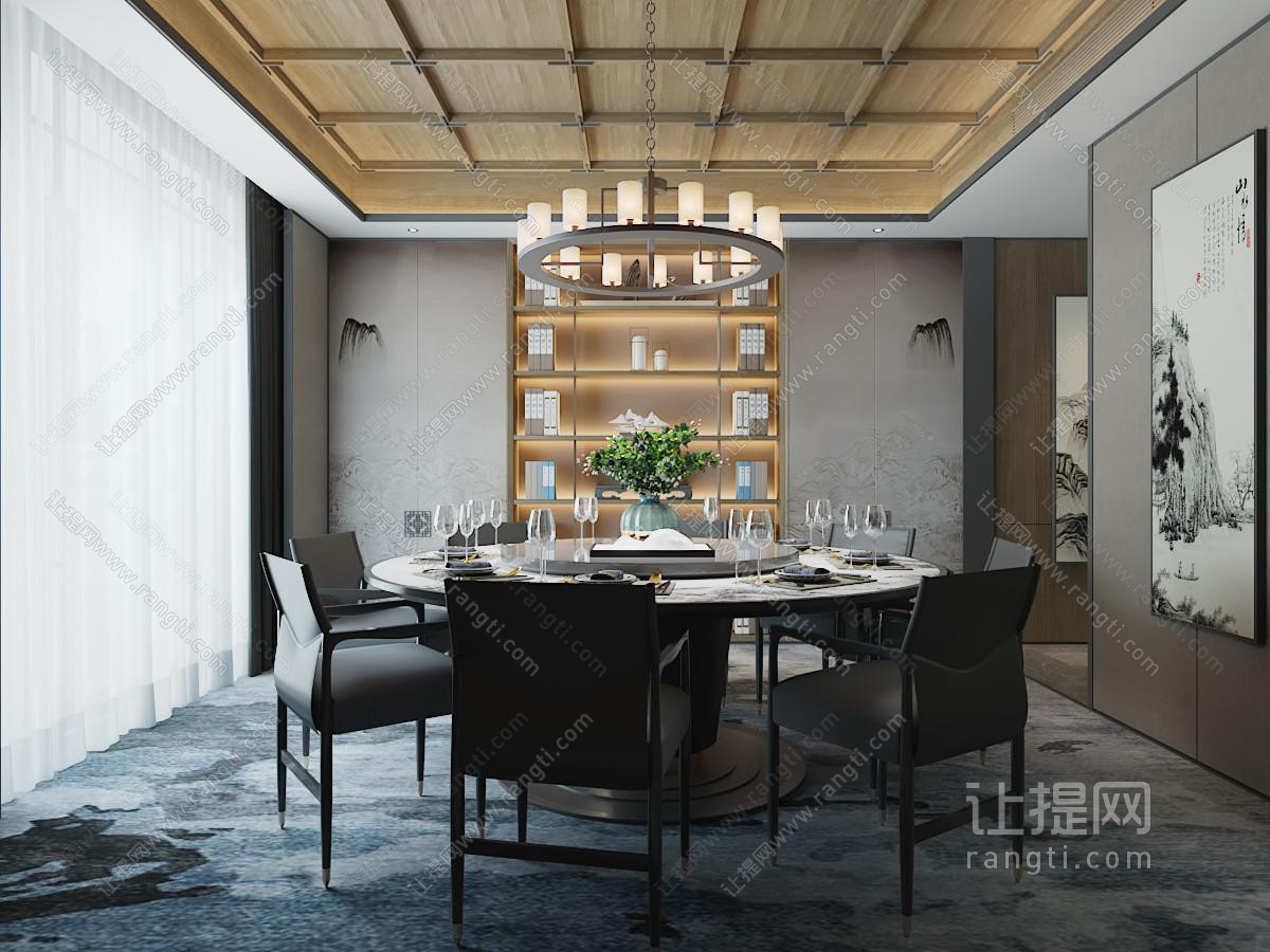 新中式酒店包厢包房